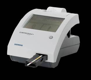 シーメンス製尿分析装置 CLINITEK Status（尿検査用試験紙を挿入するタイプ）